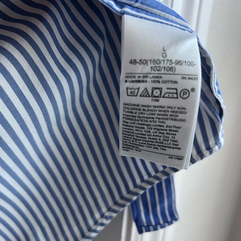 Gap striped shirt - size L - Picture 4 of 5